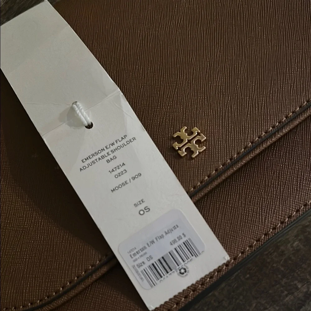 Tory Burch Brown Leather Emerson Shoulder Bag - Picture 8 of 8